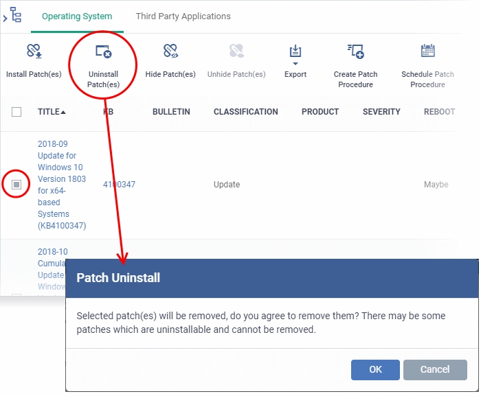 Manage OS Patches On Windows Endpoints, Patch Management Endpoint Manager